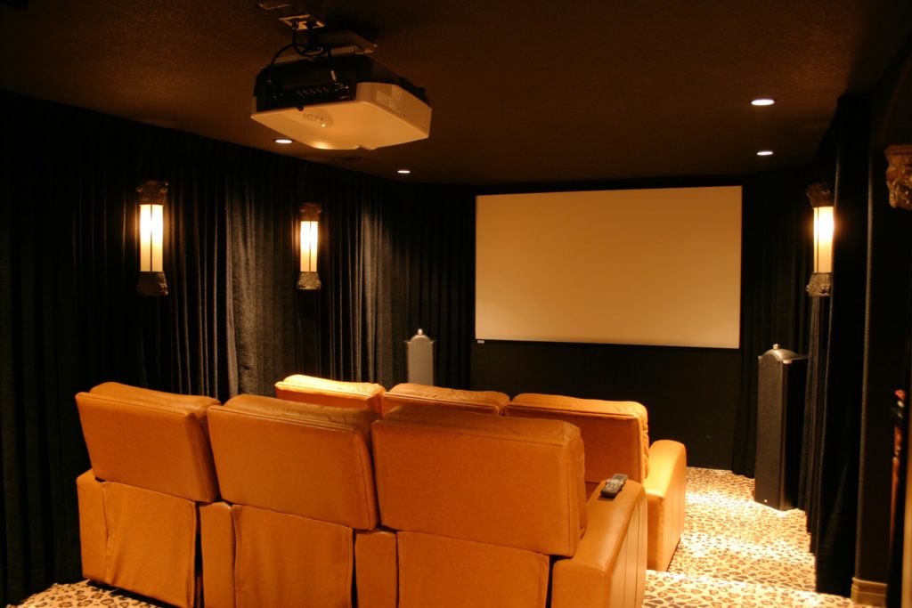 basement finishing - home theater